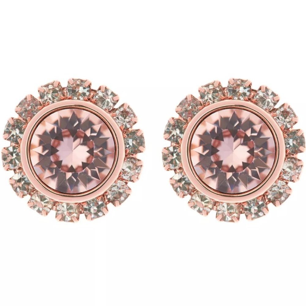 Ted Baker London DUSTY PINK Swarovski Crystal Sully Daisy Stud Earrings